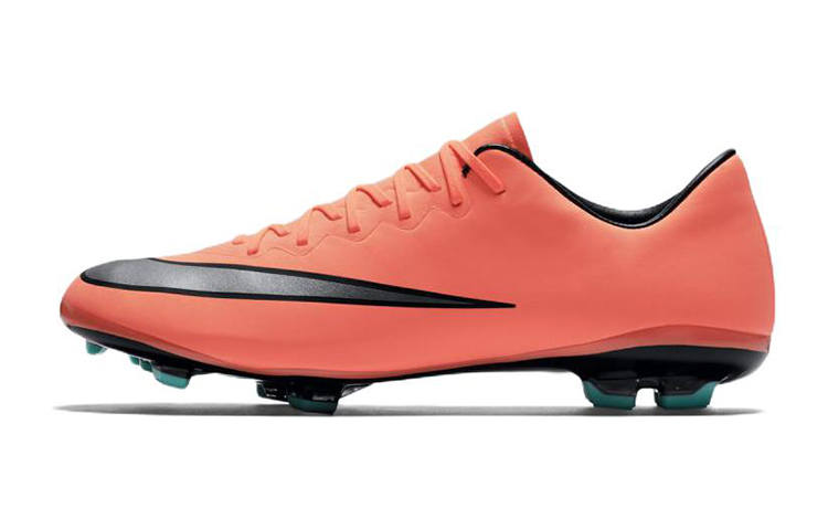 Nike Nike JR Mercurial Vapor X FG Hard Court Slip Resistant Abrasion Resistant Low top Kids' Soccer Shoes Orange Kids'