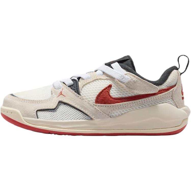 Jordan Jordan CMFT Era Comfortable And Lightweight Low top Basketball Shoes Beige Children Aged 3 7 Years Old