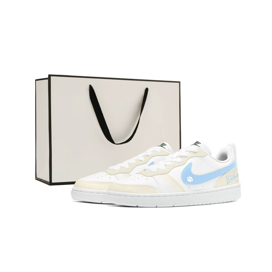 Nike Nike Court Borough Synthetic Leather Cushioning Abrasion Resistant Breathable Cushioning Abrasion Resistant Breathable