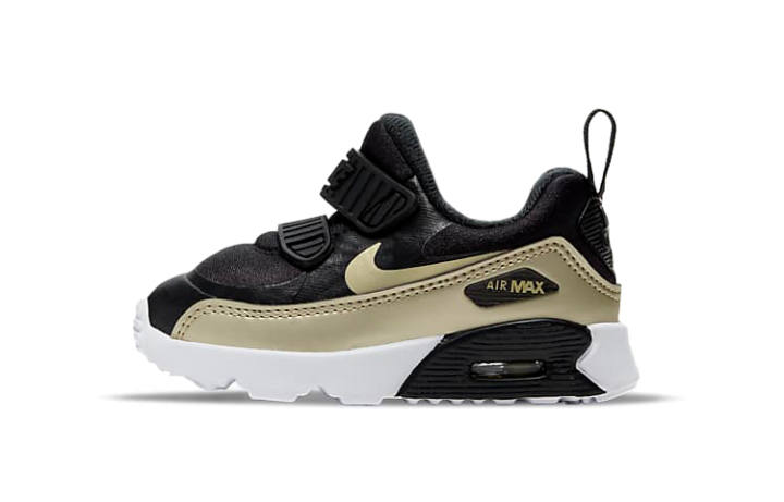 Nike Nike Air Max 90 Tiny BT Low top Toddler Shoes Black Gold Infant And Toddler