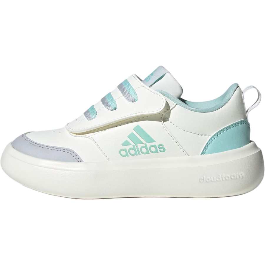 Adidas Adidas Park St Synthetic Leather, Textile Abrasion Resistant Low top Kids Lifestyle Shoes Beige Blue Gray