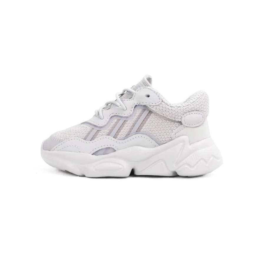 Adidas Adidas Ozweego Slip Resistant Slip Resistant Low top Kids Lifestyle Shoes Gray White Kids'
