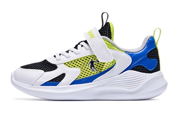 QIAODAN Low top Running Shoes White Black Blue Unisex