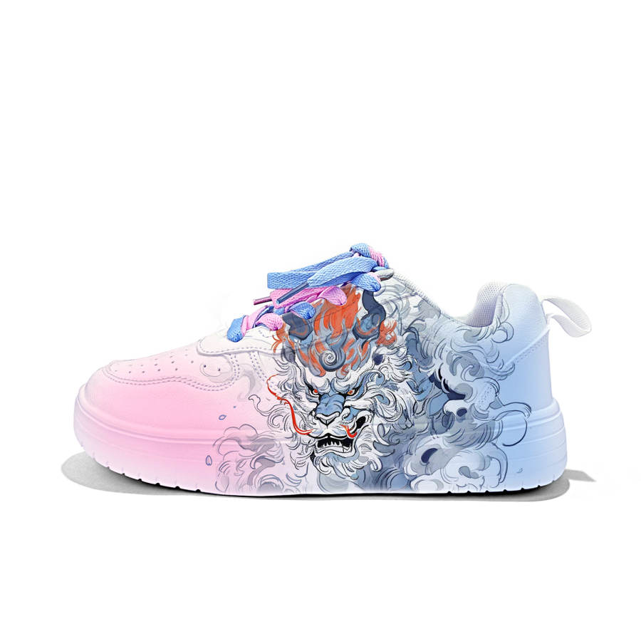 ZUOLENGCHAN Synthetic Leather Cushioning Breathable Lightweight Low top Casual Shoes Unisex