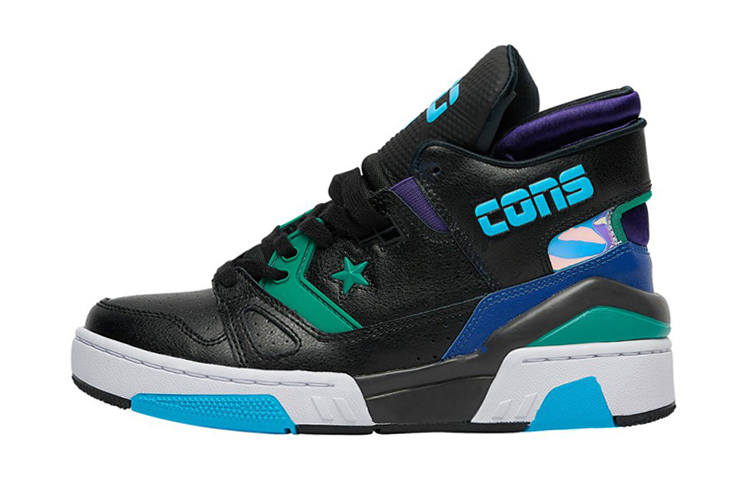 Converse ERX 260 Mid Casual High top Kids' Skateboarding Shoes Black Blue Teenagers