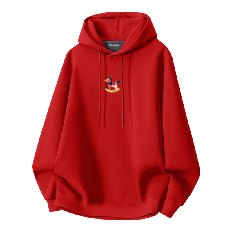 Tonlion Sweatshirts Unisex Hooded Thickened Heavyweight