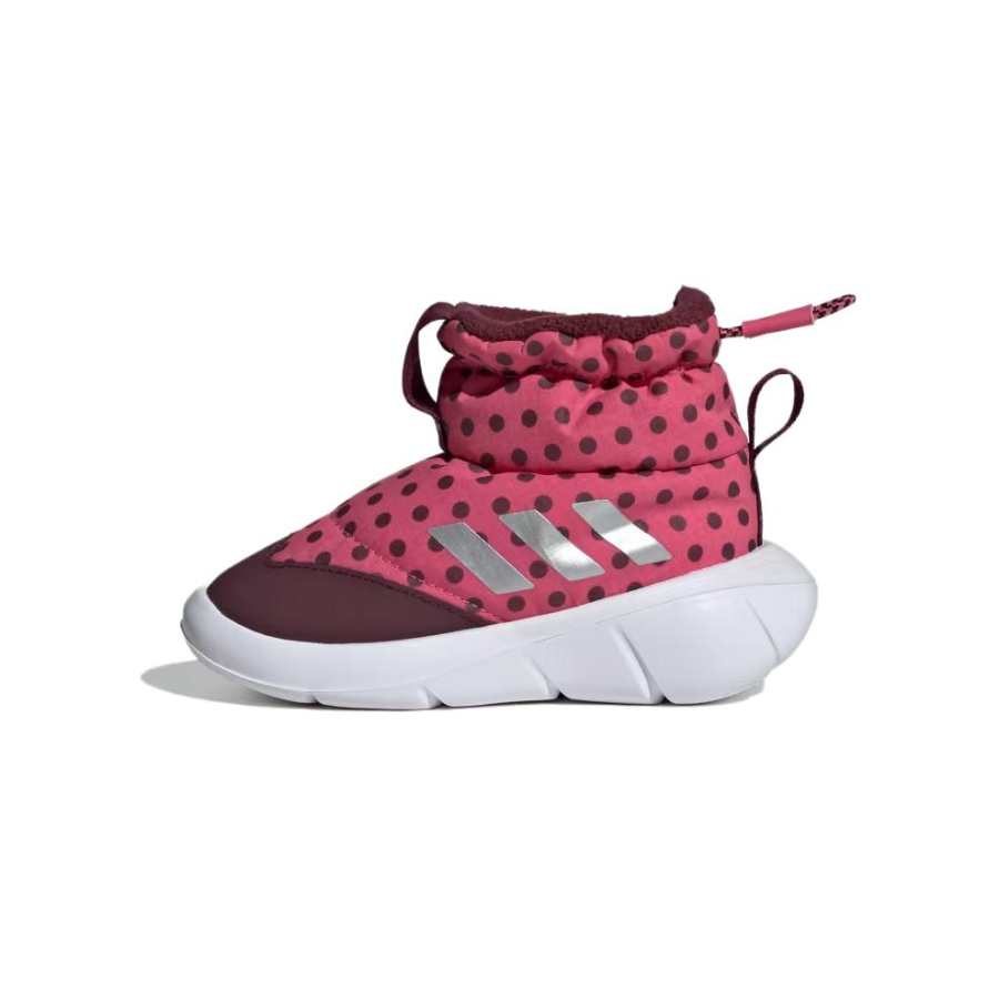 Adidas Disney x Adidas Monofit Waterproof Thermal Waterproof And Warm High top Toddler Shoes Rose Red Infant And Toddler