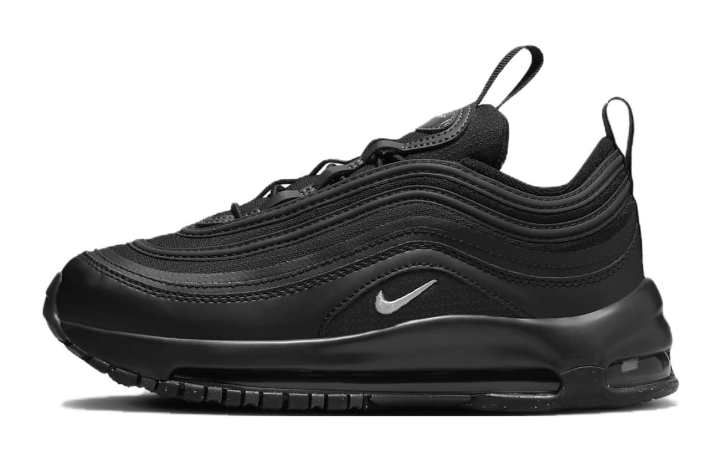 Nike Nike Air Max 97 Leather Casual Shoes Black Kids'