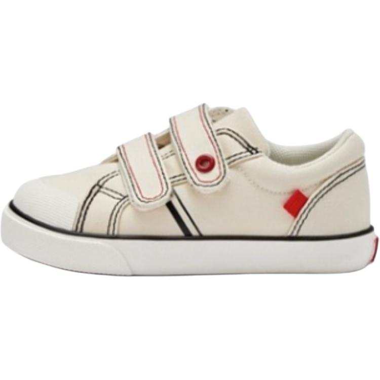 DAVE&BELLA Slip Resistant Abrasion Resistant Slip Resistant Abrasion Resistant Low top Toddler Shoes Ecru