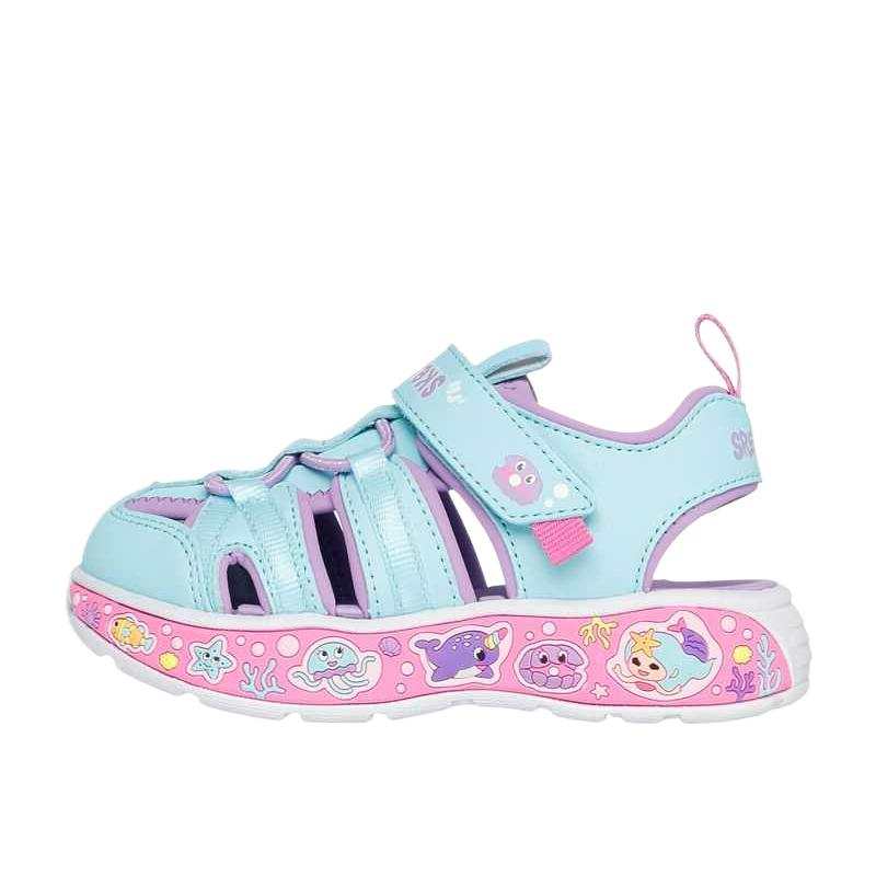 Skechers Kids Mid top Children's Sandals Light Green Infant And Toddler