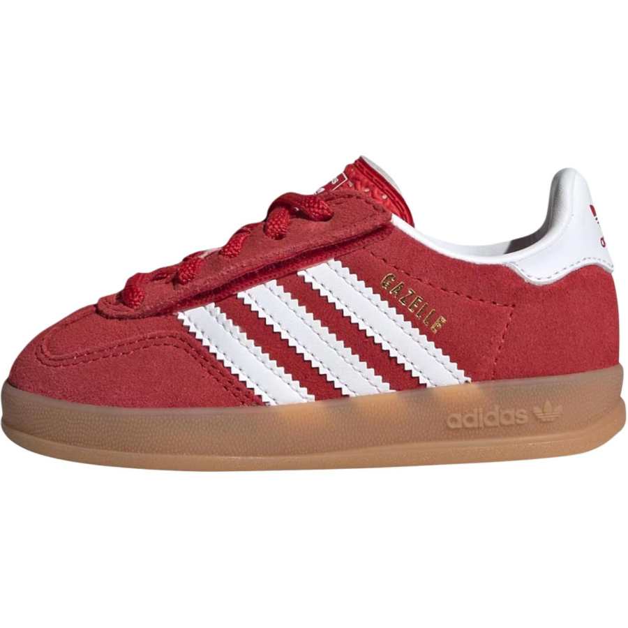 Adidas Originals GAZELLE INDOOR Low top Toddler Shoes Red Infant And Toddler