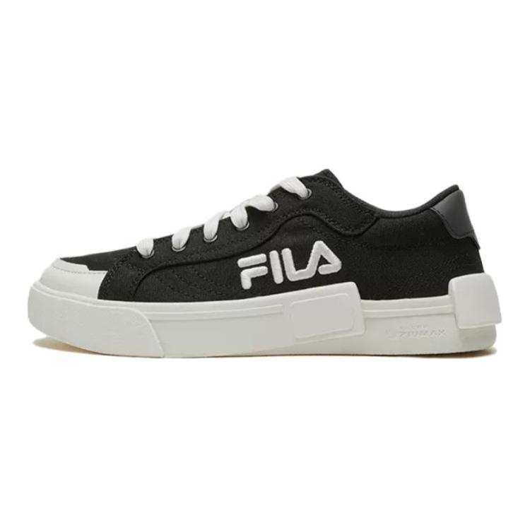 FILA KIDS Slip Resistant Abrasion Resistant Low top Kids' Skateboarding Shoes Black White