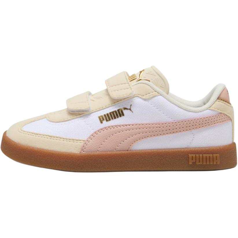 PUMA Club II Era Low top Kids' Skateboarding Shoes White Yellow Pink Kids'