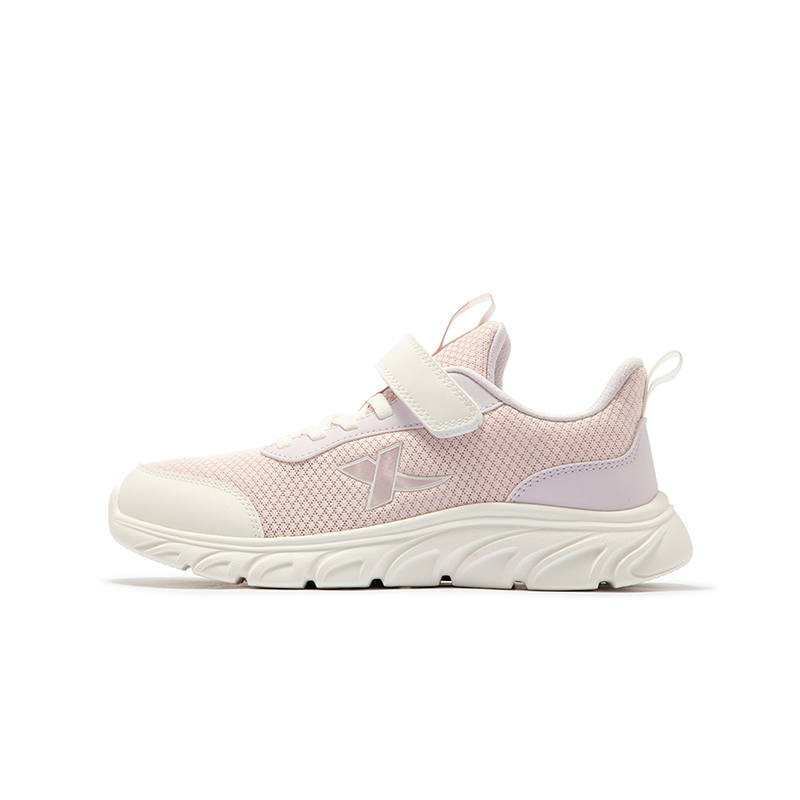 XTEP Slip Resistant Cushioning Abrasion Resistant Breathable Balance Low top Running Shoes Pastel Pink Sail White 33 40