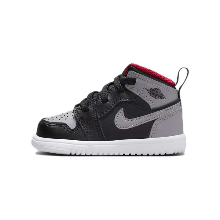 Jordan Jordan Air Jordan 1 Mid Alt Comfortable Abrasion Resistant Breathable Mid top Toddler Shoes Black Gray