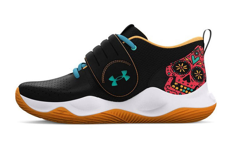Under Armour Zone BB Low top Performance Basketball Shoes Black Teenagers