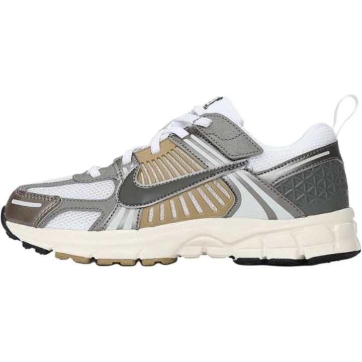 Nike Nike Vomero 5 Comfortable And Lightweight Abrasion Resistant Low top Kids' Running Shoes White Gray