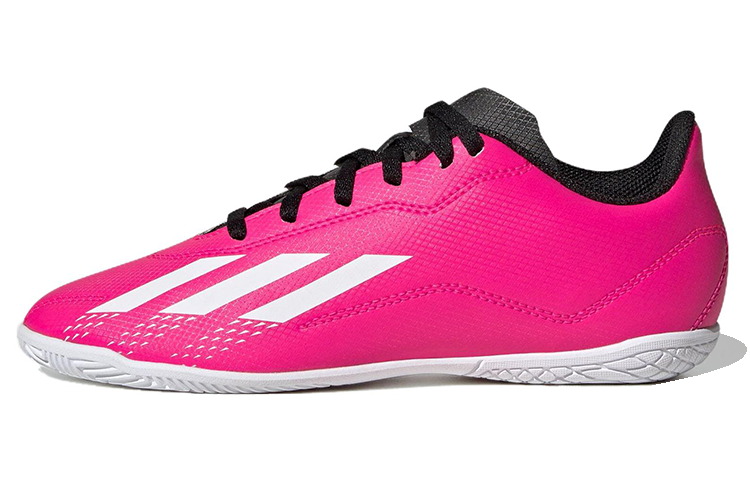 Adidas Adidas X Speedportal.4 In J IC Cushioning Slip Resistant Abrasion Resistant Soccer Shoes Pink White Kids'