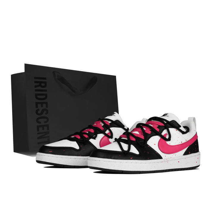 Nike Nike Court Borough Berry Low top Skateboard Shoes Black Pink Kids'