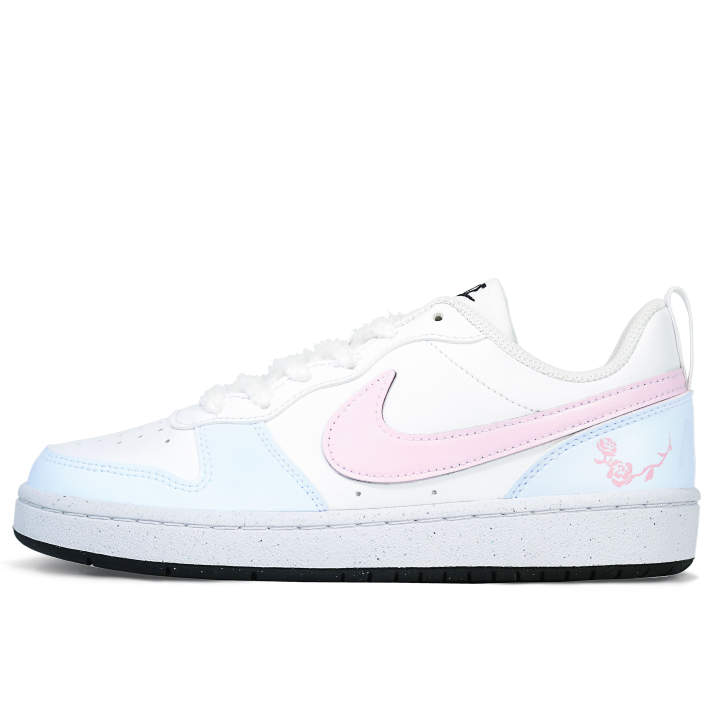 Nike Nike Court Borough Synthetic Leather Abrasion Resistant Breathable Lightweight Cushioning Low top