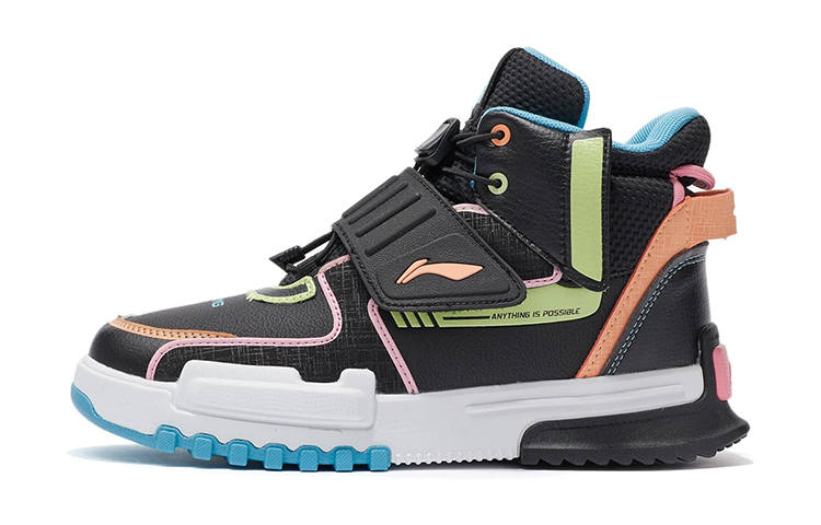 Li-Ning YOUNG Li Ning YOUNG Unrestrained High top Running Shoes Black Teenagers