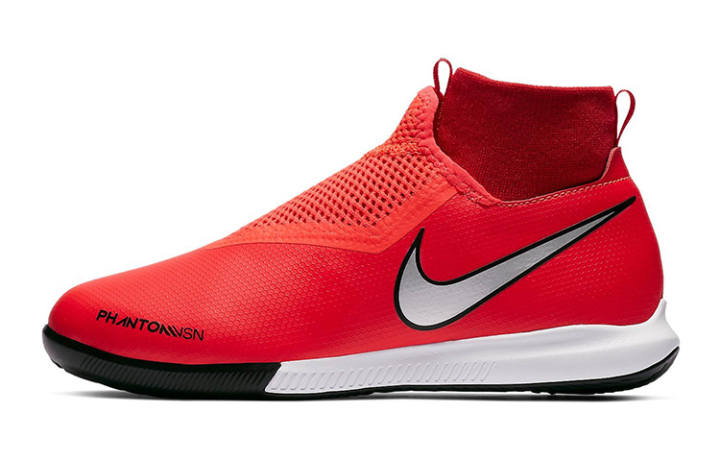Nike Nike JR PHANTOM VSN ACADEMY DF IC Slip Resistant Cushioning Abrasion Resistant Mid top Soccer Shoes Kids'