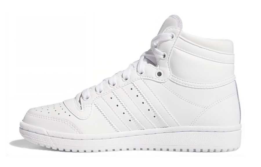 Adidas Originals Top Ten J Breathable High top Kids' Skateboarding Shoes White
