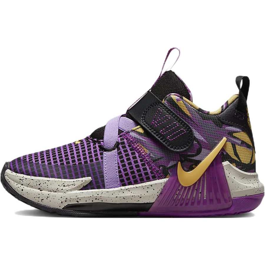 Nike Nike Witness 7 Children's Basketball Shoes Black Purple Children Aged 3 7 Years Old