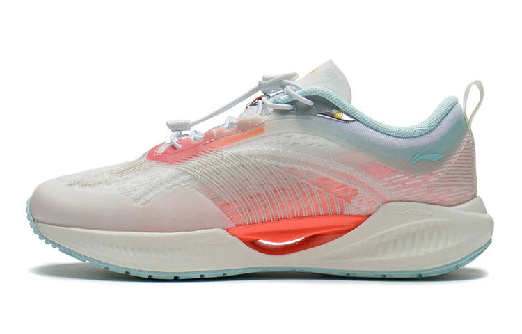 Li-Ning YOUNG Li Ning YOUNG Super Light 19 Comfortable Low top Running Shoes White Teenagers