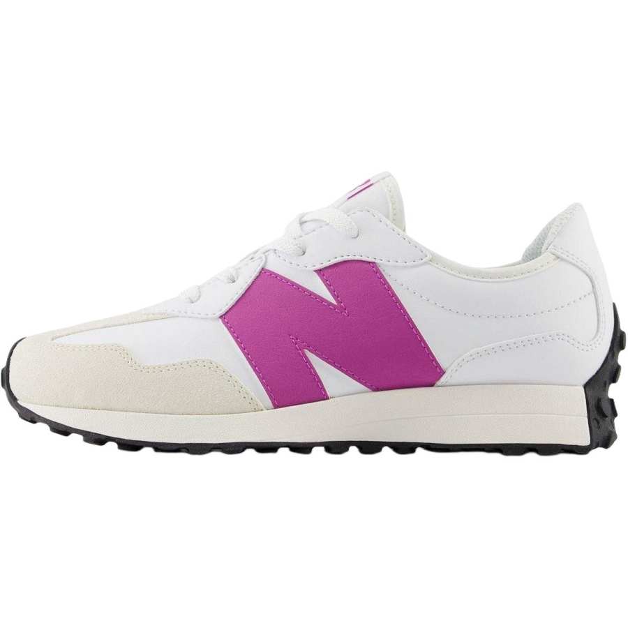 New Balance New Balance NB 327 Soft And Comfortable Abrasion Resistant Abrasion Resistant Low top Kids' Running Shoes White