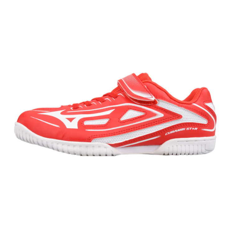 Mizuno Anti Kick And Abrasion Resistant Low top Kids' Table Tennis Shoes Red White Teenagers