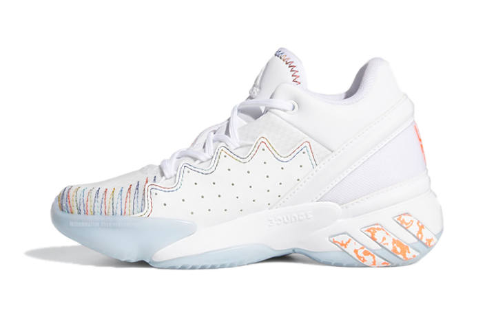 Adidas Adidas D.O.N. Issue #2 Low top Basketball Shoes White Children Aged 3 7 Years Old