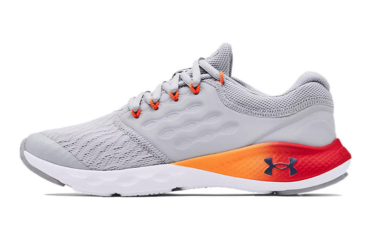 Under Armour Charged Vantage GS Low top Kids' Running Shoes Gray Orange Red Teenagers