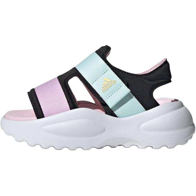 Adidas Adidas Mehana Slip Resistant Abrasion Resistant Low top Children's Sandals Black Purple Green Kids'