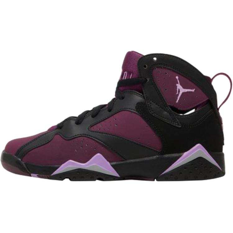 Jordan Jordan Air Jordan 7 High top Basketball Shoes Purple Black Kids'