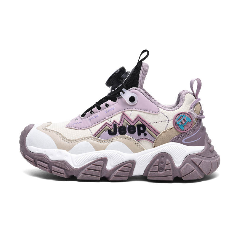 Jeep Low top Running Shoes Pink Purple Beige Kids'