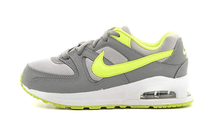 Nike Nike Air Max Command Fle Kids Lifestyle Shoes Gray Yellow Children Aged 3 7 Years Old