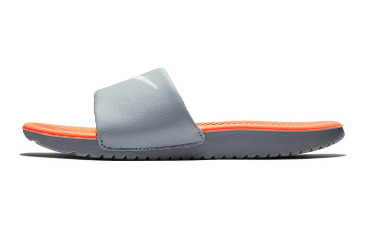 Nike Nike Kawa Kids' Slippers Gray Orange Kids'