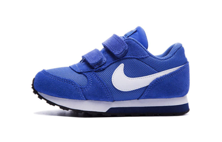 Nike Nike MD Runner 2 Hook and loop Abrasion Resistant Low top Running Shoes Blue White Infant And Toddler