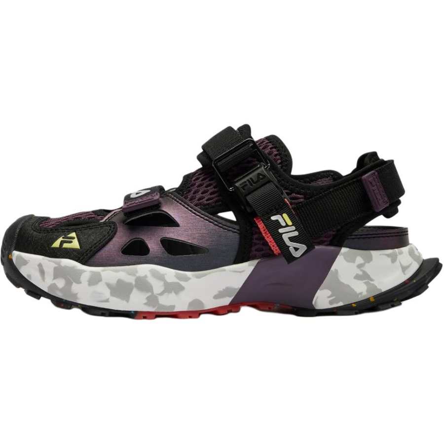FILA KIDS Firefly Textile, Synthetic Leather Abrasion Resistant Lightweight Cushioning Breathable Low top Sandal
