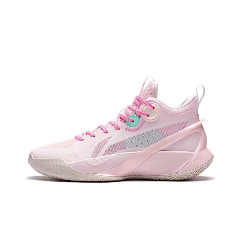 Li-Ning Li Ning Sonic 10 Youth Edition Mid top Children's Basketball Shoes Primrose Pink Unisex