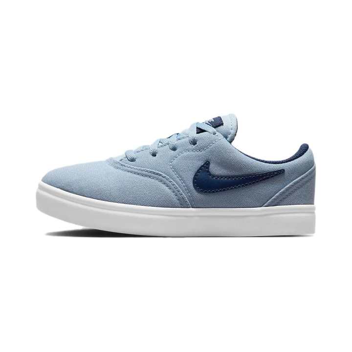 Nike Nike SB Check Comfortable Abrasion Resistant Breathable Low top Kids' Skateboarding Shoes Blue