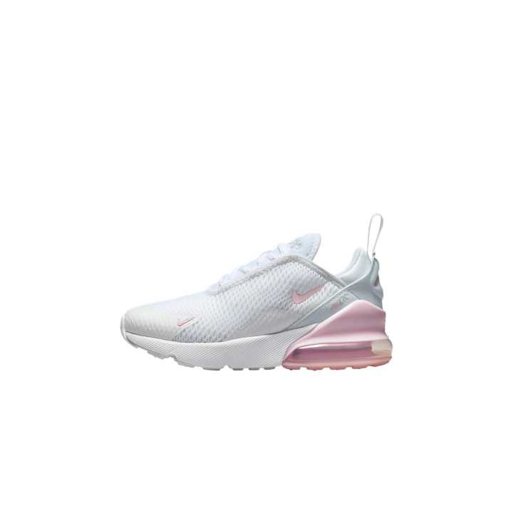 Nike Nike Air Max 270 Comfortable Kids Lifestyle Shoes White Light Smoke Gray Pink Foam Kids'