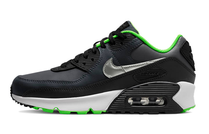 Nike Nike Air Max 90 Leather 'Black Dark Smoke Grey' GS