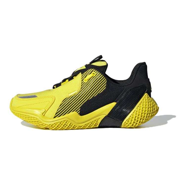 Adidas Adidas 4Uture Slip Resistant And Breathable Low top Kids' Running Shoes Yellow Black Teenagers