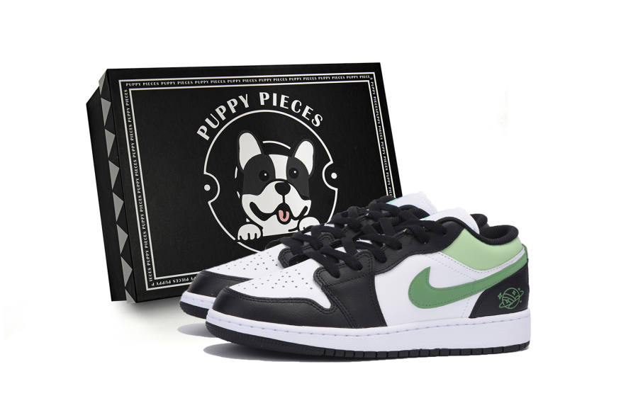 Jordan Jordan Air Jordan 1 Slip Resistant Low top Children's Basketball Shoes Black Teenagers