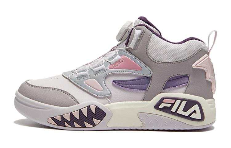 FILA KIDS Cushioning Low top Kids' Skateboarding Shoes Gray Pink Teenagers