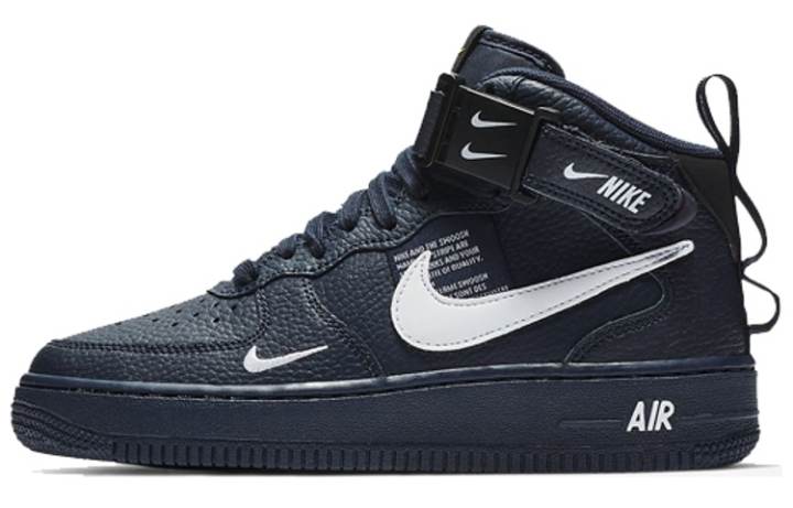 Nike Nike Air Force 1 Mid Obsidian Tour Yellow White GS