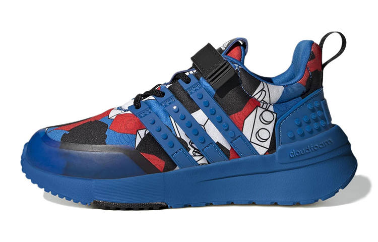Adidas LEGO x Adidas Racer Tr K Casual Abrasion Resistant Low top Running Shoes Blue Kids'