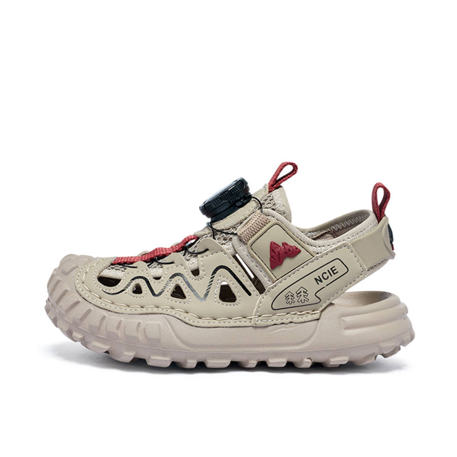 BIG WASP Synthetic Leather Slip Resistant Anti Kick Cushioning Breathable Lightweight Cushioning Children's Sandals